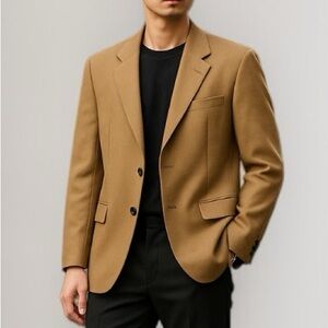 Vintage Unisex London Fog Wool & Camel Hair Jacket | Size 40